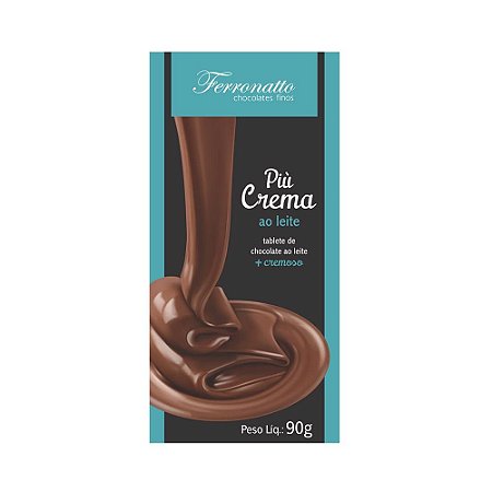 Chocolate Piu Crema ao Leite Ferronatto 90g
