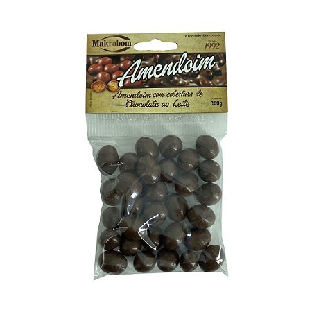 Amendoim com Cobertura de Chocolate Makrobom 100g