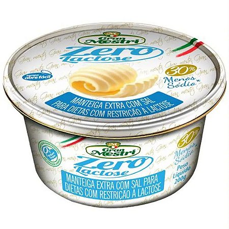 Manteiga Zero Lactose Gran Mestri 200g