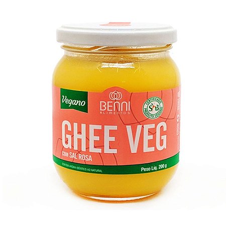 Manteiga Benni Ghee Veg Clarificada Sal Rosa 200g