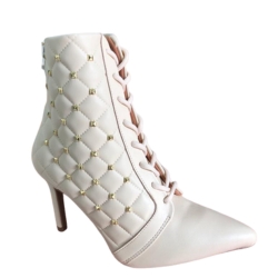 Bota Feminina Cano Baixo Salto Fino Cadarço Vizzano 3049.239