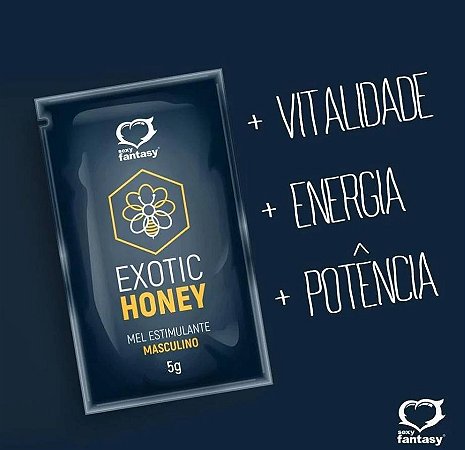 Melzinho EXOTIC HONEY - ESTIMULANTE SEXUAL MASCULINO Vitalidade Energia e Libido
