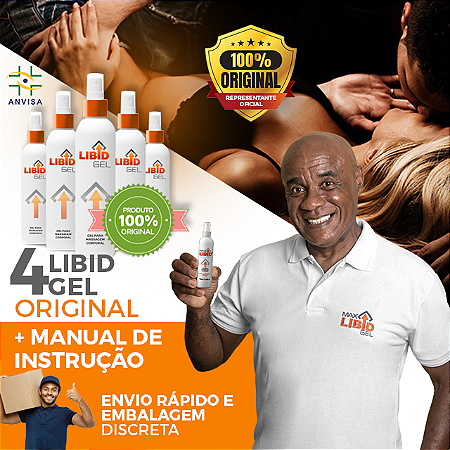 Kit Família 4 Libid Gel Original  + Manual Digital de Instrução do Uso