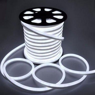 Fita Mangueira Led Neon 12v Branco Frio 1 Metro