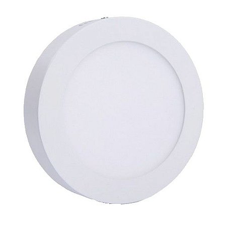 Luminária Plafon Led 24w Sobrepor Redondo Branco Frio