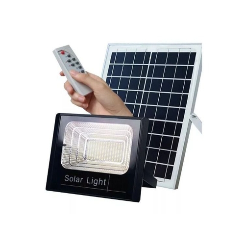 Refletor Placa Solar Led 200w Controle Remoto Branco Frio