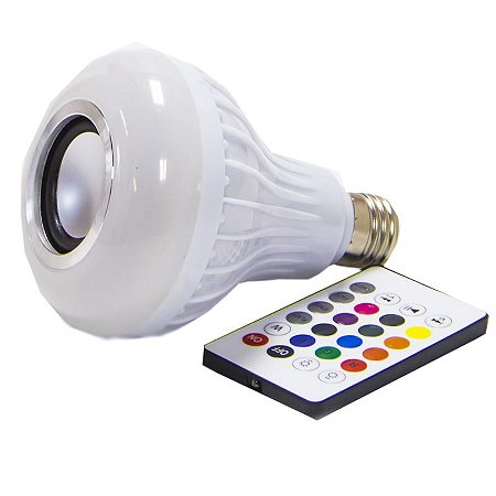 Lâmpada Som Toca Musica Bluetooth RGB 12W - Rio LED Importadora e  Distribuidora