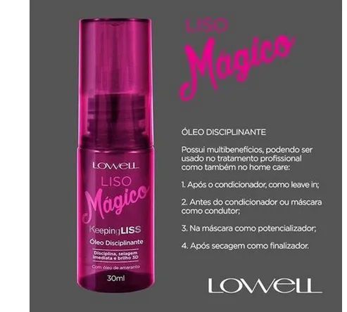 LOWELL FLUIDO TERMOATIVADO LISO MAGICO 200 ML