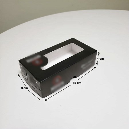 Caixa Para Sushi Delivery P com Visor - (LxAxP) 15 x 4 x 8 cm