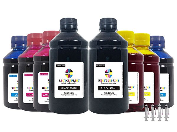 Refil 2500ml Tinta Compatível Impressora Epson L3110 L3150