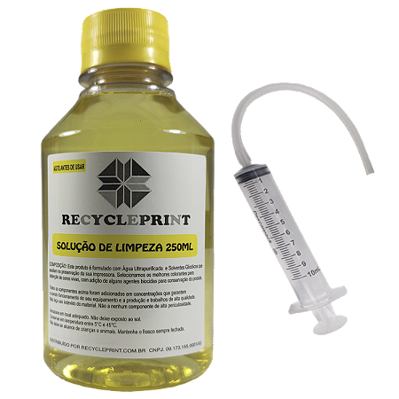 250ml Solução Limpeza Compatível Cabeças Impressão Epson