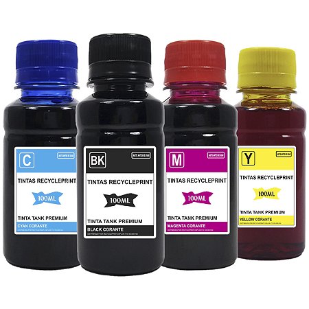 4 Refil Tinta Recarga Cartucho Para Hp 667 664 662 122 60 74 75
