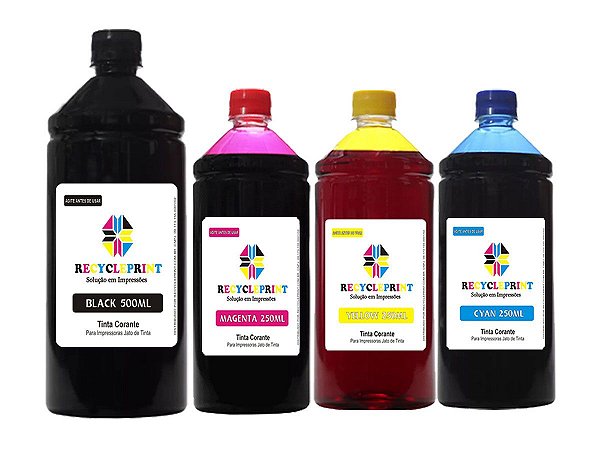 Refil 1250ml Tinta Compatível Impressora Epson L3110 L3150
