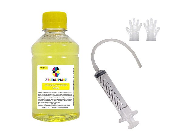 250ml Solução Limpeza Cabeças Impressão Bulk Cartuchos Tinta