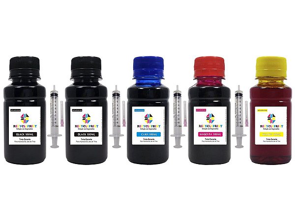 Kit 500ml Tinta Compatível Impressora Epson L375 L3150 L3110