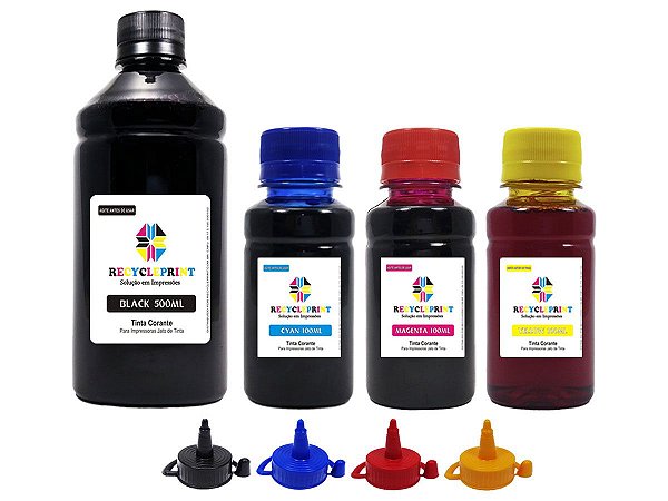 Kit 800ml Tinta Compatível Impressora Epson Tx133 Tx135 Xp241 Xp431 L3110 L3150