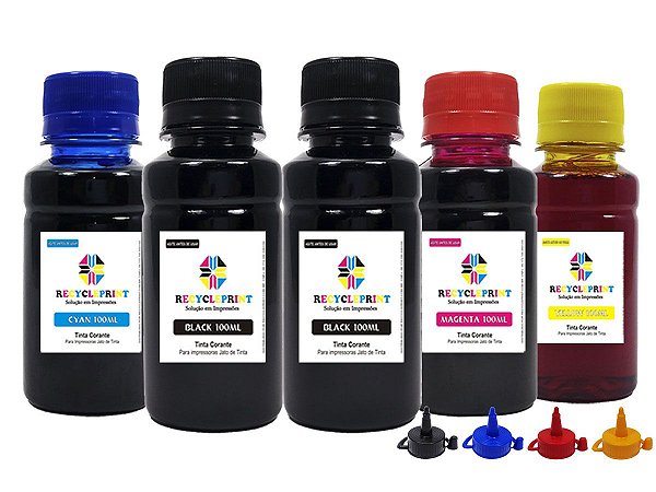 5x Tinta Compatível Impressora Epson Tx133 Tx135 Xp241 Xp431