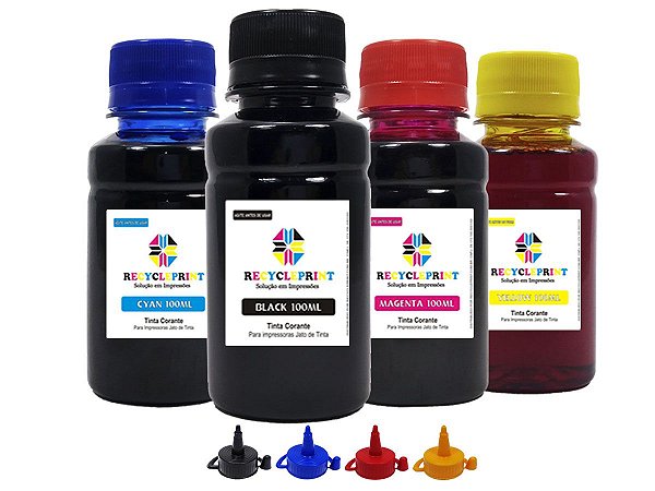 Kit 400ml Refil Tinta Compatível Epson L120 L375 L395 L3150