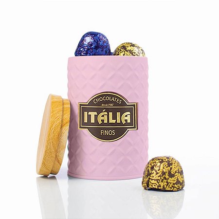 Lata Alta Rosa com 12 bombons Truffados 204g