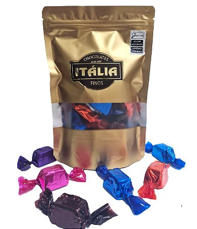 SACO PREMIUM ZIP C/ 15 BOMBONS AO LEITE 159 g