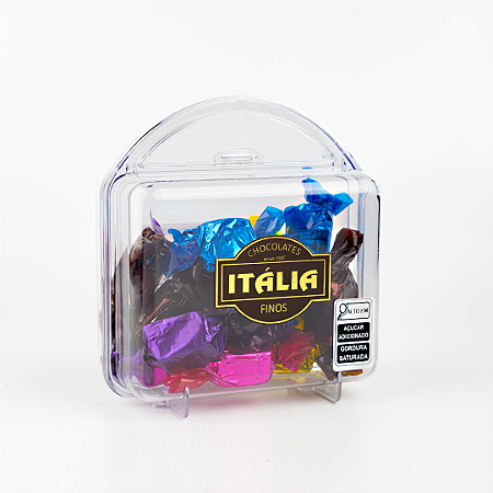 MALETA TRANSPARENTE C/ 15 BOMBONS AO LEITE - 159 g