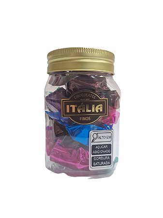 Pote Reto tampa dourada c/ 7 Bombons ao leite - 106 g