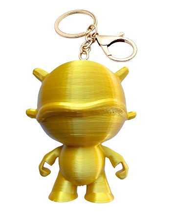 Chaveiro AstroHunny Bag Charm – 7,5 cm - Dourado
