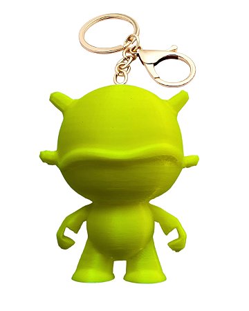 Chaveiro AstroHunny Bag Charm – 7,5 cm - Amarelo neon