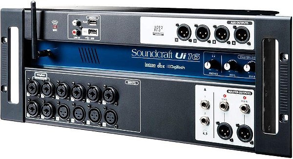 Mesa de som Digital Soundcraft Ui 16 r