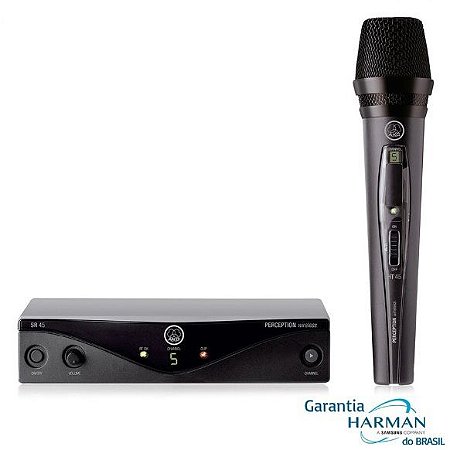 Microfone Sem Fio Vocal Banda A PW-45 VSET - AKG - 530-560 Mhz