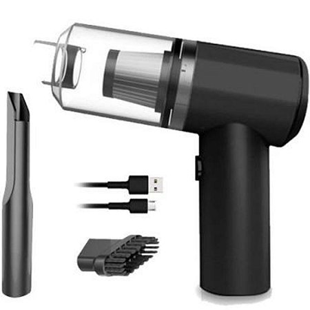Mini Aspirador De Pó Automotivo Profissional 6000PA 120W Preto - 82223-1