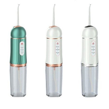 Irrigador sem Fio Jato de Água Portátil Limpeza Dental Preto