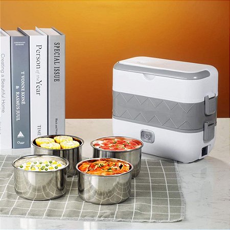 Marmita Elétrica Marmiteira 200w Aquecimento Bivolt 2 Litros