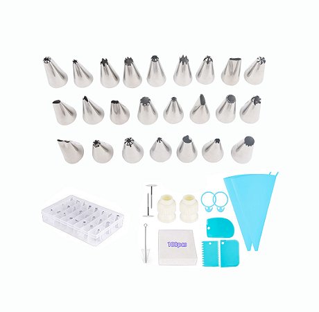 Kit Confeiteiro Completo Bolos Chalkboard Cake 30 Bicos