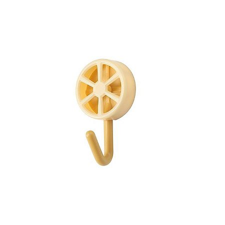Kit 10 Ganchos Adesivos para Parede Decorativo Adesivo Amarelo