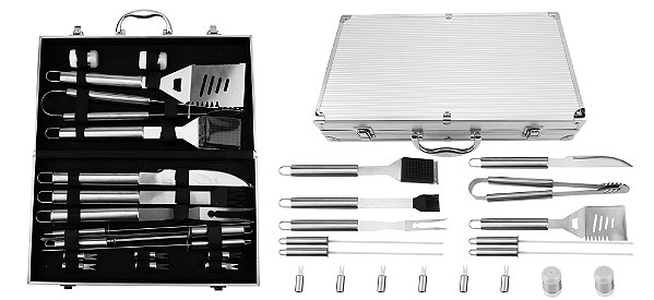 Kit Para Churrasco Completo Churrasqueiro Profissional