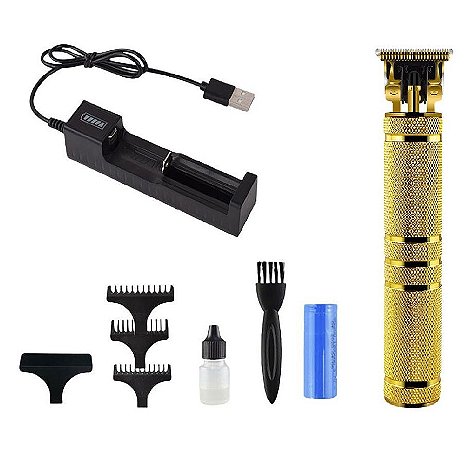 Aparador de Barba Pezinho Sem Fio Profissional Recarregável
