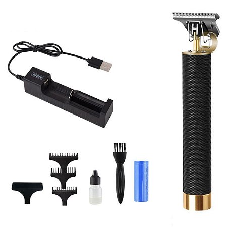 Máquina Aparador de Cabelo Sem Fio Barbeiro Recarregável