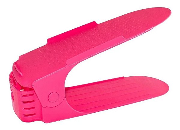 Organizador De Sapato Tênis Rosa Rack Cômoda Regulagem