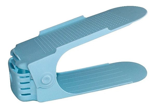 Organizador De Sapato Tênis Azul Claro Rack Cômoda Regular