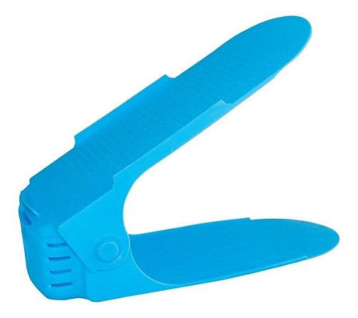 Organizador De Sapato Tênis Azul Rack Cômoda Regulagem