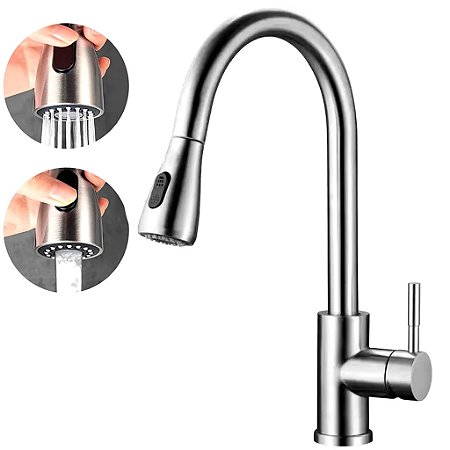 Torneira P/ Cozinha Gourmet Monocomando C/ Spray - 81569