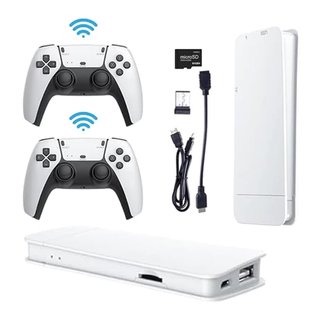 Console GameStick M15 PLUS 4K Com mais de 20.000 Jogos Clássicos 2 Controles S/ Fio - 82178
