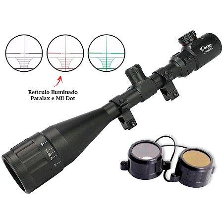 Luneta Paralax 6-24x50 Original Ret. Luminoso Trilho 11mm - 82573