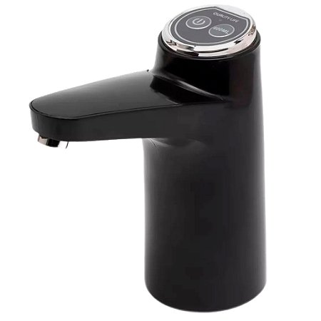 Bomba Elétrica Recarregável USB P/ Galão De Água Cor Preto - 82419