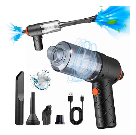 Aspirador De Pó Portátil Automotivo Recarregável 3 Em 1 Usb - 82257