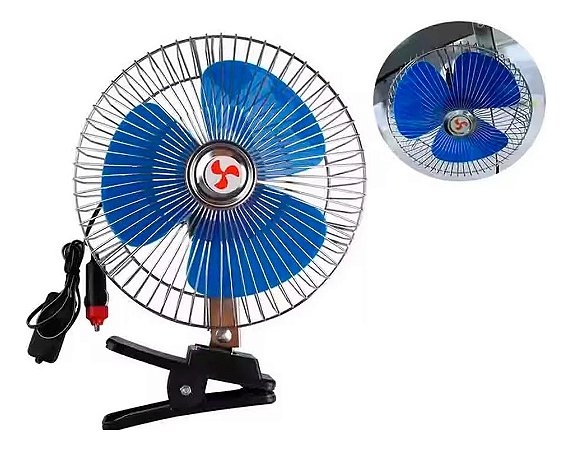 Ventilador Automotivo 12v 8 Pol 21 Cm Caminhão Carro Trailer - 82253