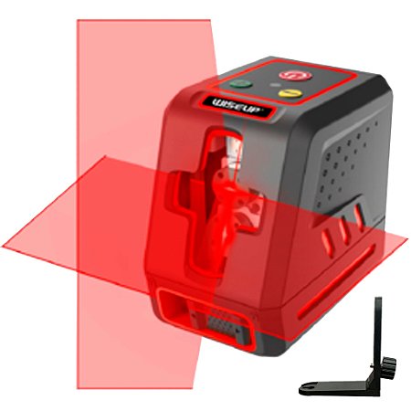 Nível Laser Auto-nivelamento 2 Linhas Vermelho Wiseup - 83244