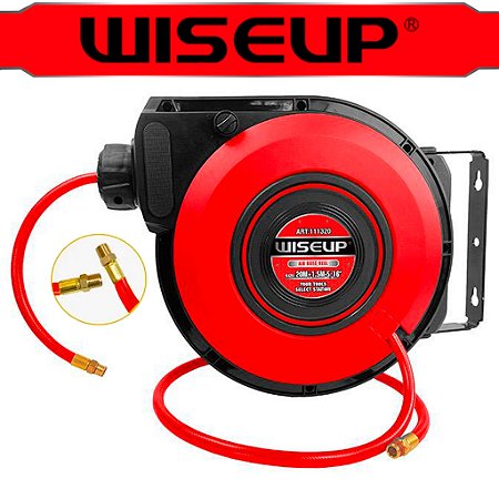 Carretel Retrátil Automático Híbrido de Água e Ar Wiseup 5/16 20 Metros - 83240