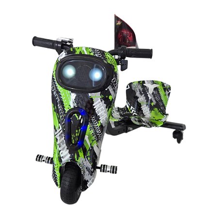 Triciclo Hoverboard Elétrico 6,5 polegadas Drift 250w Verde Extreme - 81299